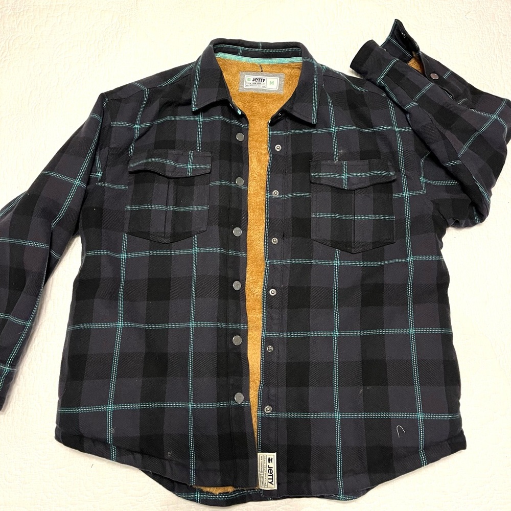 Men's Flannel Fleece-lined Jacket NEW